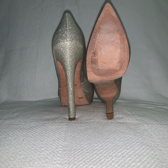 BCBGMAXAZRIA Silver Platform Pointed Stiletto - Picture 4 of 4